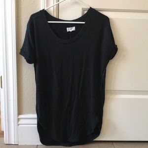 Lou & Grey oversized shirttail top.